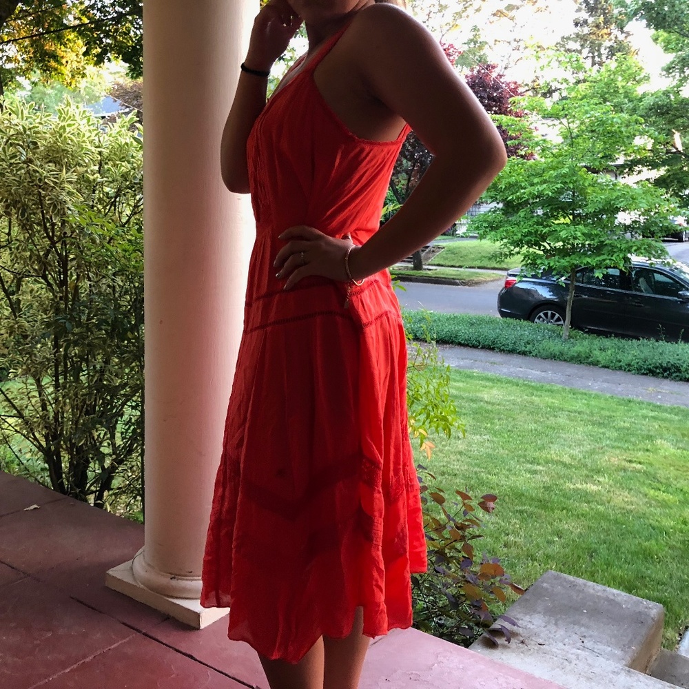 Old Navy Coral Slip Dress